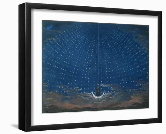 The Palace of the Queen of the Night, Set Design for 'The Magic Flute' by Wolfgang Amadeus Mozart-Schinkel-Framed Giclee Print