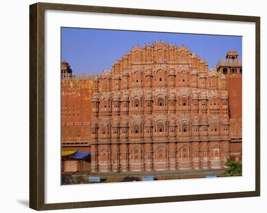 The Palace of the Winds, Hawa Mahal, Jaipur, Rajasthan, India, Asia-Bruno Morandi-Framed Photographic Print