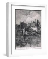 The Palace of Westminster in the Time of Charles I 1604-John Fulleylove-Framed Giclee Print