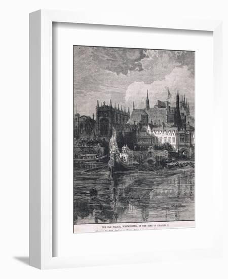 The Palace of Westminster in the Time of Charles I 1604-John Fulleylove-Framed Giclee Print