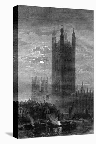 The Palace of Westminster, London, 19th Century-W May-Stretched Canvas