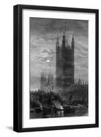 The Palace of Westminster, London, 19th Century-W May-Framed Giclee Print