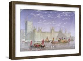 The Palace of Westminster, London, C1850-Kronheim & Co-Framed Giclee Print