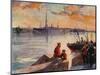 The Palace Quay of the Neva-Frederic De Haenen-Mounted Giclee Print