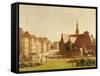 The Palace Square and Holmens Kirke, Copenhagen-Constantin Hansen-Framed Stretched Canvas