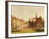 The Palace Square and Holmens Kirke, Copenhagen-Constantin Hansen-Framed Giclee Print