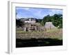 The Palace, the Temple X and the Temple of the Inscriptions-null-Framed Giclee Print