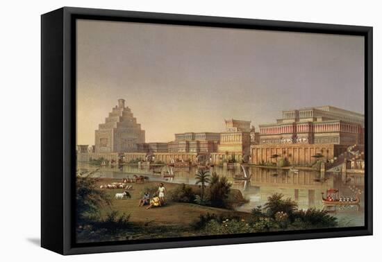 The Palaces of Nimrud Restored, a Reconstruction of the Palaces Built by Ashurbanipal-James Fergusson-Framed Stretched Canvas