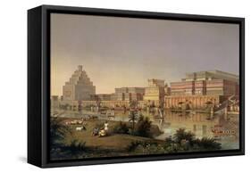 The Palaces of Nimrud Restored, a Reconstruction of the Palaces Built by Ashurbanipal-James Fergusson-Framed Stretched Canvas