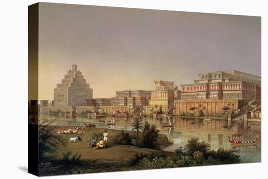 The Palaces of Nimrud Restored, a Reconstruction of the Palaces Built by Ashurbanipal-James Fergusson-Stretched Canvas