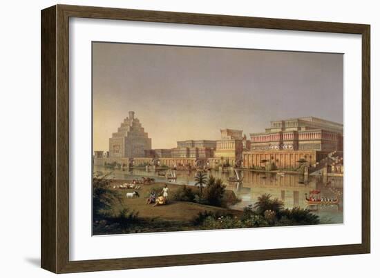 The Palaces of Nimrud Restored, a Reconstruction of the Palaces Built by Ashurbanipal-James Fergusson-Framed Giclee Print