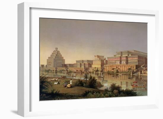 The Palaces of Nimrud Restored, a Reconstruction of the Palaces Built by Ashurbanipal-James Fergusson-Framed Giclee Print