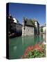 The Palais De L'Isle in the Thiou River, Annecy, Haute-Savoie, Rhone-Alpes, France, Europe-Ruth Tomlinson-Stretched Canvas