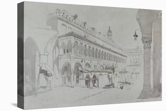 The Palazzo Della Ragione and Piazza Delle Erbe-John Ruskin-Stretched Canvas