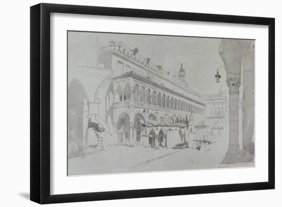 The Palazzo Della Ragione and Piazza Delle Erbe-John Ruskin-Framed Giclee Print