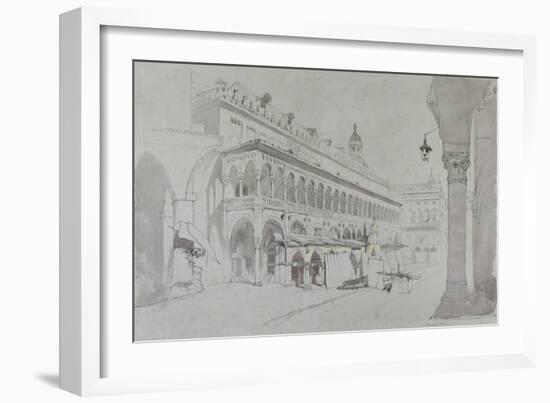 The Palazzo Della Ragione and Piazza Delle Erbe-John Ruskin-Framed Giclee Print