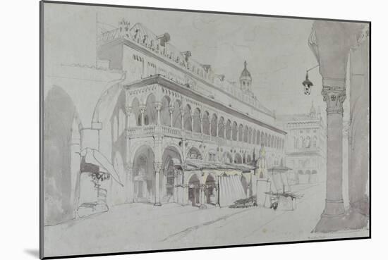 The Palazzo Della Ragione and Piazza Delle Erbe-John Ruskin-Mounted Giclee Print