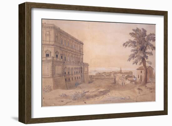 The Palazzo Farnese at Caprarola-Gaspar van Wittel-Framed Giclee Print