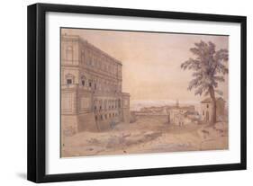 The Palazzo Farnese at Caprarola-Gaspar van Wittel-Framed Giclee Print