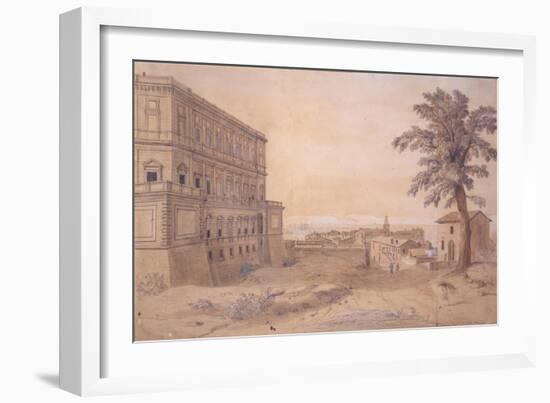 The Palazzo Farnese at Caprarola-Gaspar van Wittel-Framed Giclee Print