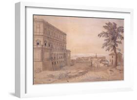 The Palazzo Farnese at Caprarola-Gaspar van Wittel-Framed Giclee Print