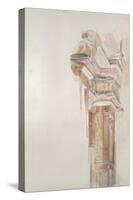 The Palazzo Gambacorti, Pisa, 27 - 30 April 1872 (Watercolour over Graphite on Wove Paper)-John Ruskin-Stretched Canvas