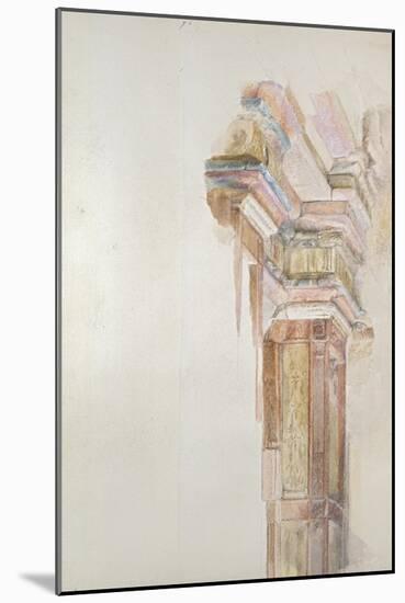 The Palazzo Gambacorti, Pisa, 27 - 30 April 1872 (Watercolour over Graphite on Wove Paper)-John Ruskin-Mounted Giclee Print