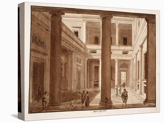 The Palazzo Massimo, 1833-Agostino Tofanelli-Stretched Canvas