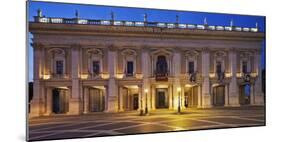 The Palazzo Nuovo of the Capitoline Museums, on the Piazza Del Campidoglio at Night, Rome-Cahir Davitt-Mounted Photographic Print