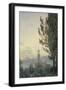 The Palazzo Vecchio from the Boboli Gardens, Florence-John Robert Cozens-Framed Giclee Print