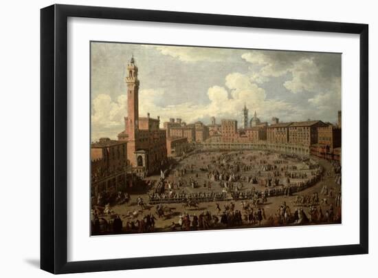 The Palio, Piazza Del Campo, Siena-Giuseppe Zocchi-Framed Giclee Print