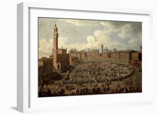 The Palio, Piazza Del Campo, Siena-Giuseppe Zocchi-Framed Giclee Print