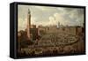 The Palio, Piazza Del Campo, Siena-Giuseppe Zocchi-Framed Stretched Canvas