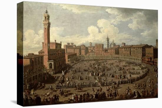 The Palio, Piazza Del Campo, Siena-Giuseppe Zocchi-Stretched Canvas