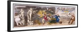 The Pall Mall Apollo or R-Ty in a Blaze, 1816-Isaac Cruikshank-Framed Giclee Print