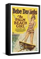 The Palm Beach Girl-null-Framed Stretched Canvas