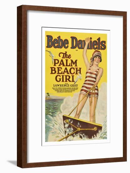 The Palm Beach Girl-null-Framed Art Print