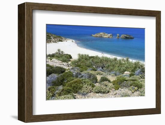 The Palm Beach in Vai, Crete, Greece, April 2009-Lilja-Framed Photographic Print