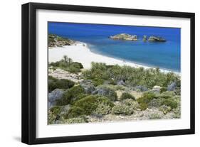 The Palm Beach in Vai, Crete, Greece, April 2009-Lilja-Framed Photographic Print