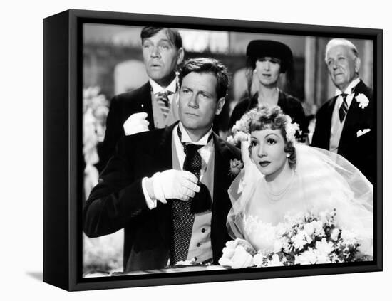 The Palm Beach Story, Joel McCrea, Claudette Colbert, 1942-null-Framed Stretched Canvas