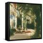 The Palm House on the Pfaueninsel Near Potsdam-Karl Blechen-Framed Stretched Canvas