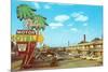 The Palms Motor Hotel, Vintage Motel-null-Mounted Premium Giclee Print