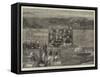 The Panama Canal, Arrival of the Engineers at Colon-null-Framed Stretched Canvas