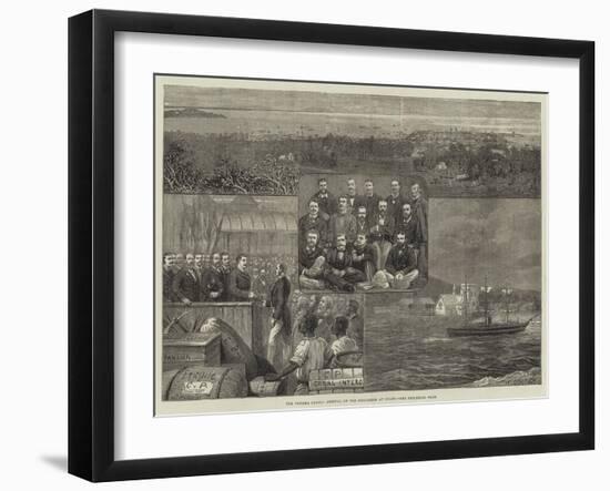 The Panama Canal, Arrival of the Engineers at Colon-null-Framed Giclee Print