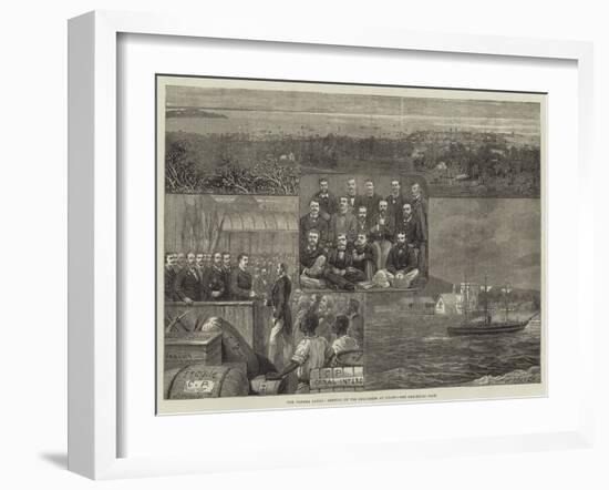 The Panama Canal, Arrival of the Engineers at Colon-null-Framed Giclee Print