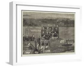 The Panama Canal, Arrival of the Engineers at Colon-null-Framed Giclee Print