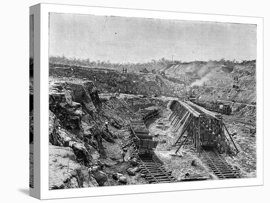 The Panama Canal under Construction, C1890-null-Stretched Canvas