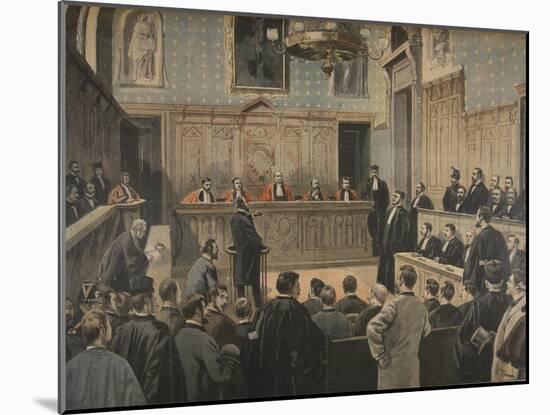 The Panama Trial, Illustration from 'Le Petit Journal: Supplement Illustre', 2nd January 1898-Fortuné Louis Méaulle-Mounted Giclee Print