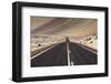 The Panamerican Highway Slices Through the Northern Atacama Desert in Northern Chile-Sergio Ballivian-Framed Photographic Print