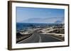 The Panamerican Highway Slices Through the Northern Atacama Desert in Northern Chile-Sergio Ballivian-Framed Photographic Print